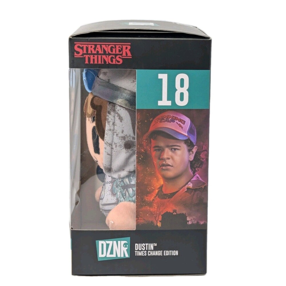 YuMe DZNR Stranger Things Dustin Times Change Edition 7" Plush #18 New in Box - Picture 3 of 10